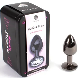 Gunmetal Butt Plug Kleine Grösse 7 cm von Secretplay Toys