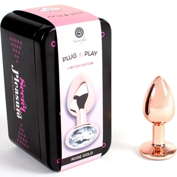 Metall-Butt-Plug Roségold, Kleine Grösse 7 cm von Secretplay Toys | Fesselliebe.de