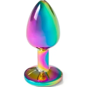 Butt Plug aus Metall Regenbogen, Kleine Grösse 7 cm von Secretplay Toys | Fesselliebe.de