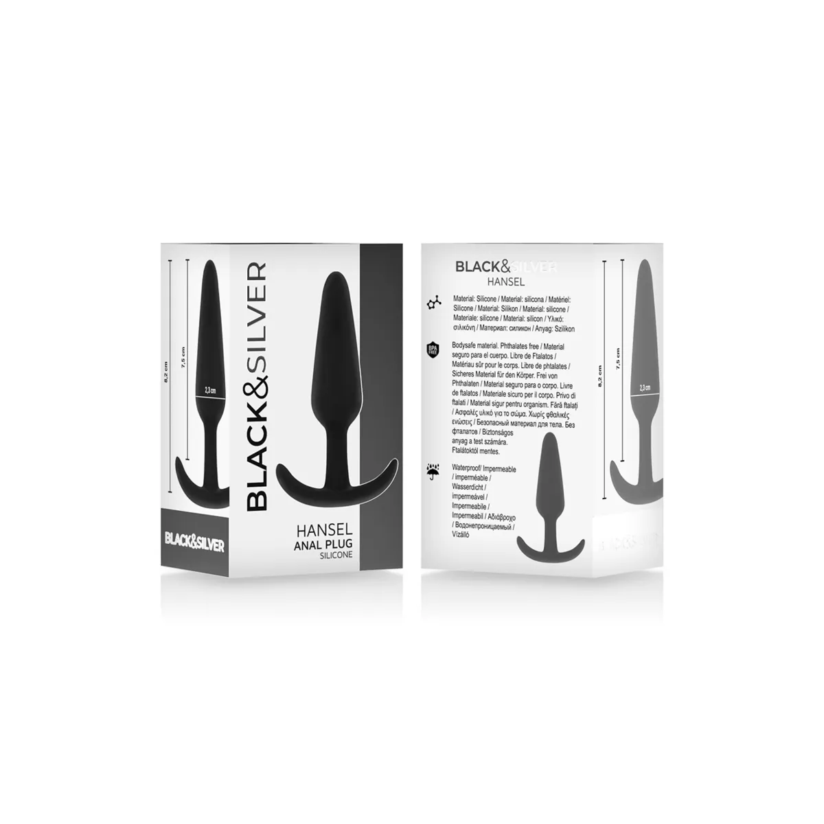 Hansel Silikon-Analsplug mit Kleinem Griff von Black&Silver | Fesselliebe.de