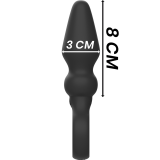 Ozzy Leistungsstarker Silikon-Analsplug von Black&Silver | Fesselliebe.de