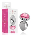 Aluminium-Metall-Anal-Stecker Rosa Herz Grösse S von Intense Anal Toys