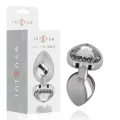 White Heart Aluminium Metall Anal Plug Grösse S von Intense Anal Toys
