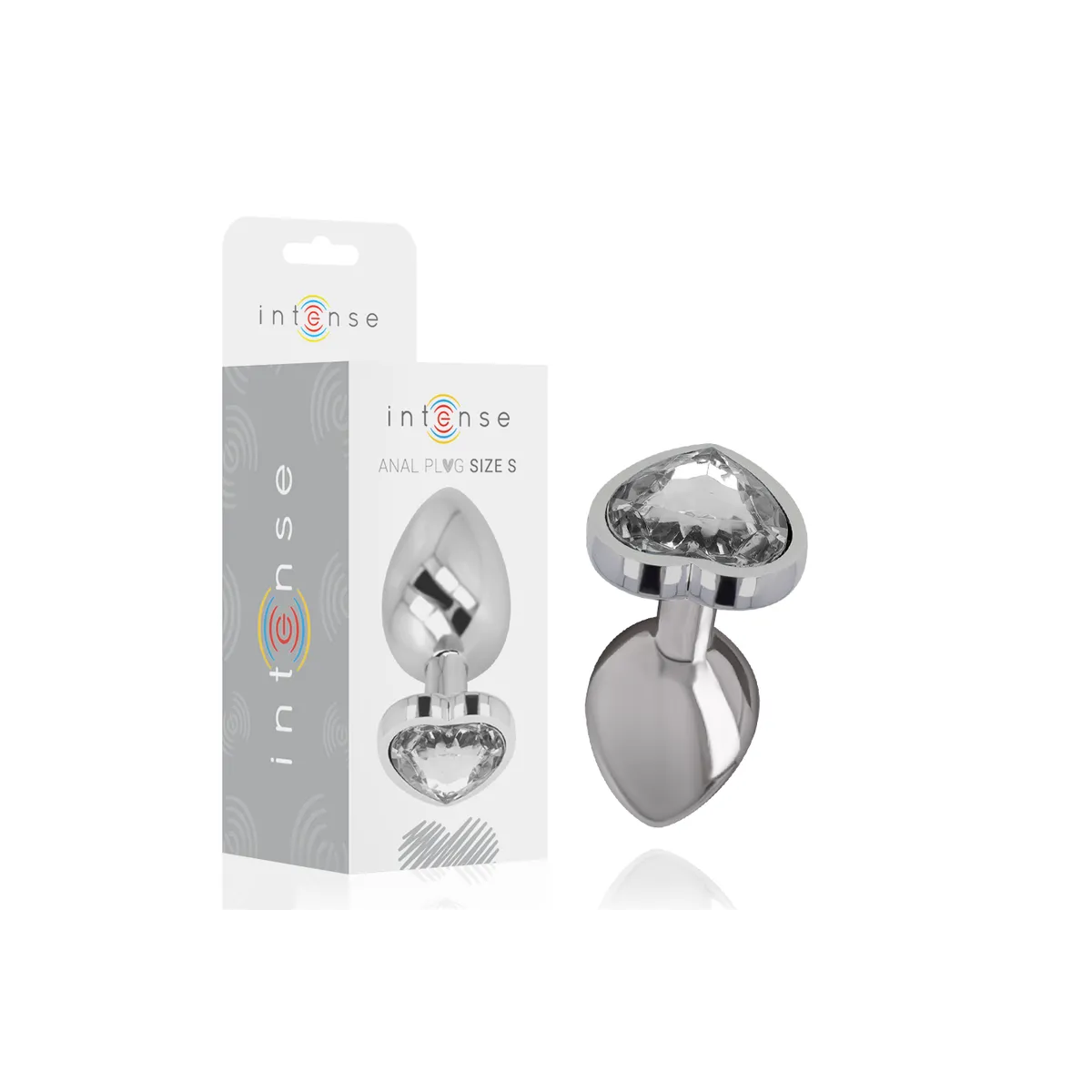 White Heart Aluminium Metall Anal Plug Grösse S von Intense Anal Toys | Fesselliebe.de