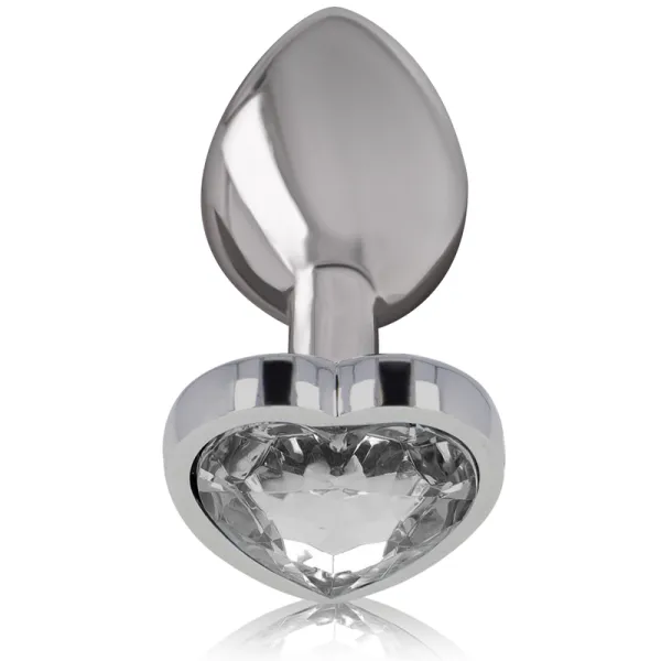 White Heart Aluminium Metall Anal Plug Grösse S von Intense Anal Toys | Fesselliebe.de