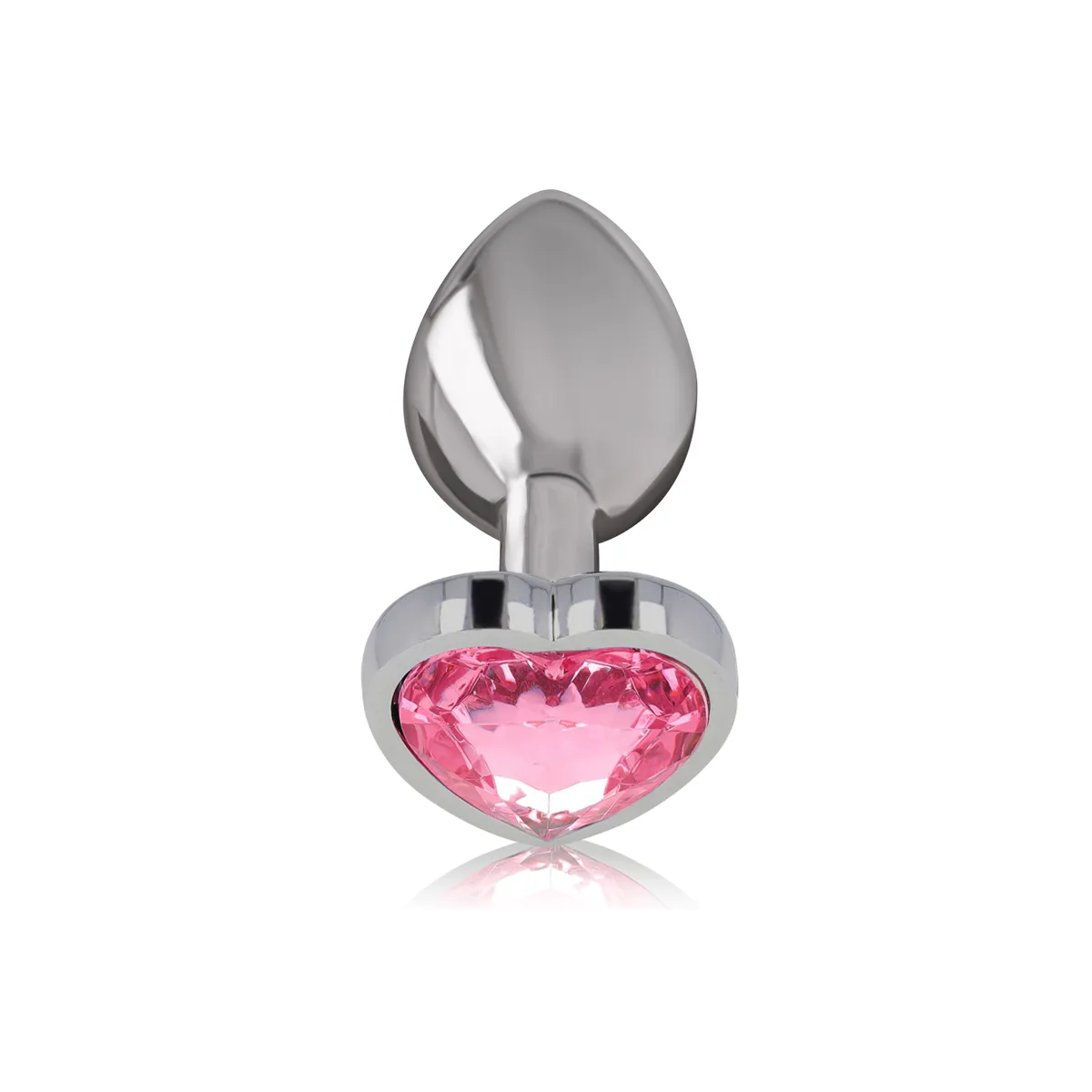 Aluminium-Metall-Anal-Stecker Rosa Herz Grösse M von Intense Anal Toys | Fesselliebe.de