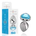 Aluminium-Metall-Anal-Stecker, Blaues Herz, Grösse M von Intense Anal Toys