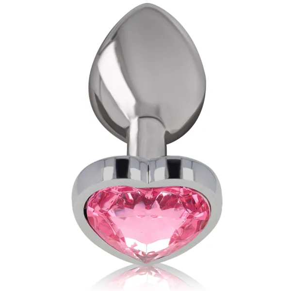 Aluminium-Metall-Anal-Stecker Rosa Herz Grösse L von Intense Anal Toys | Fesselliebe.de