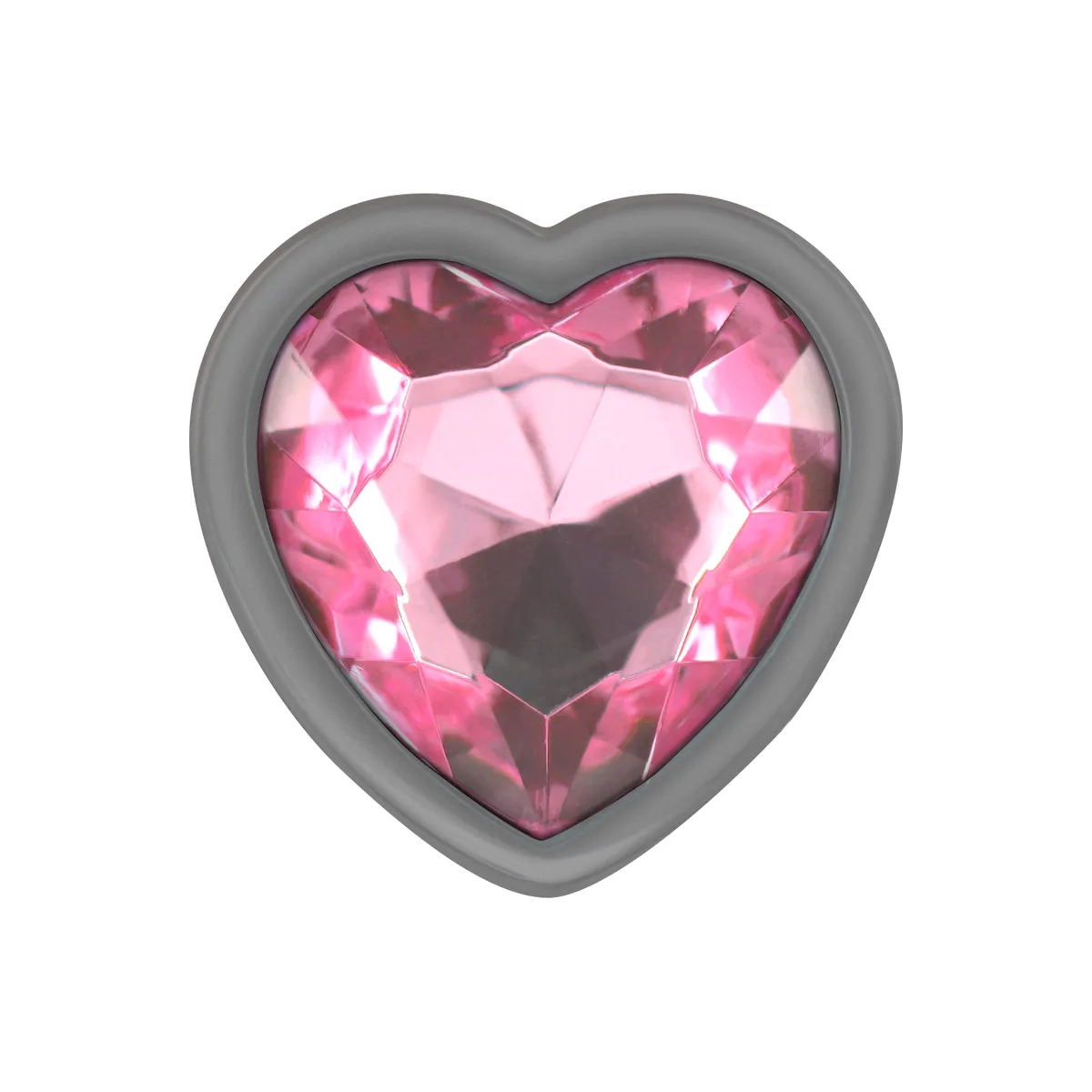 Aluminium-Metall-Anal-Stecker Rosa Herz Grösse L von Intense Anal Toys | Fesselliebe.de