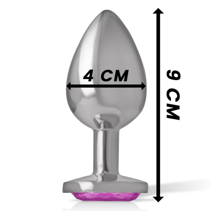 Aluminium-Metall-Anal-Stecker Rosa Herz Grösse L von Intense Anal Toys | Fesselliebe.de