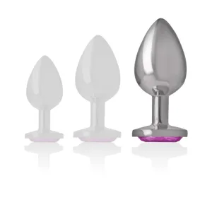 Aluminium-Metall-Anal-Stecker Rosa Herz Grösse L von Intense Anal Toys