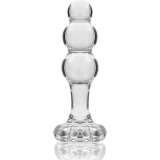 Modell 1 Stecker Borosilikatglas Transparent 10,5 cm -O- 3 cm von Nebula Series By Ibiza | Fesselliebe.de