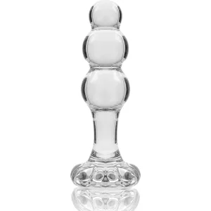 Modell 1 Stecker Borosilikatglas Transparent 10,5 cm -O- 3 cm von Nebula Series By Ibiza