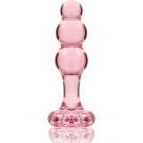 Modell 1 Analplug Borosilikatglas Rosa 10,5 cm -O- 3 cm von Nebula Series By Ibiza | Fesselliebe.de