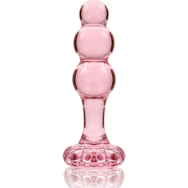 Modell 1 Analplug Borosilikatglas Rosa 10,5 cm -O- 3 cm von Nebula Series By Ibiza | Fesselliebe.de