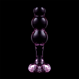 Modell 1 Analplug Borosilikatglas Rosa 10,5 cm -O- 3 cm von Nebula Series By Ibiza | Fesselliebe.de