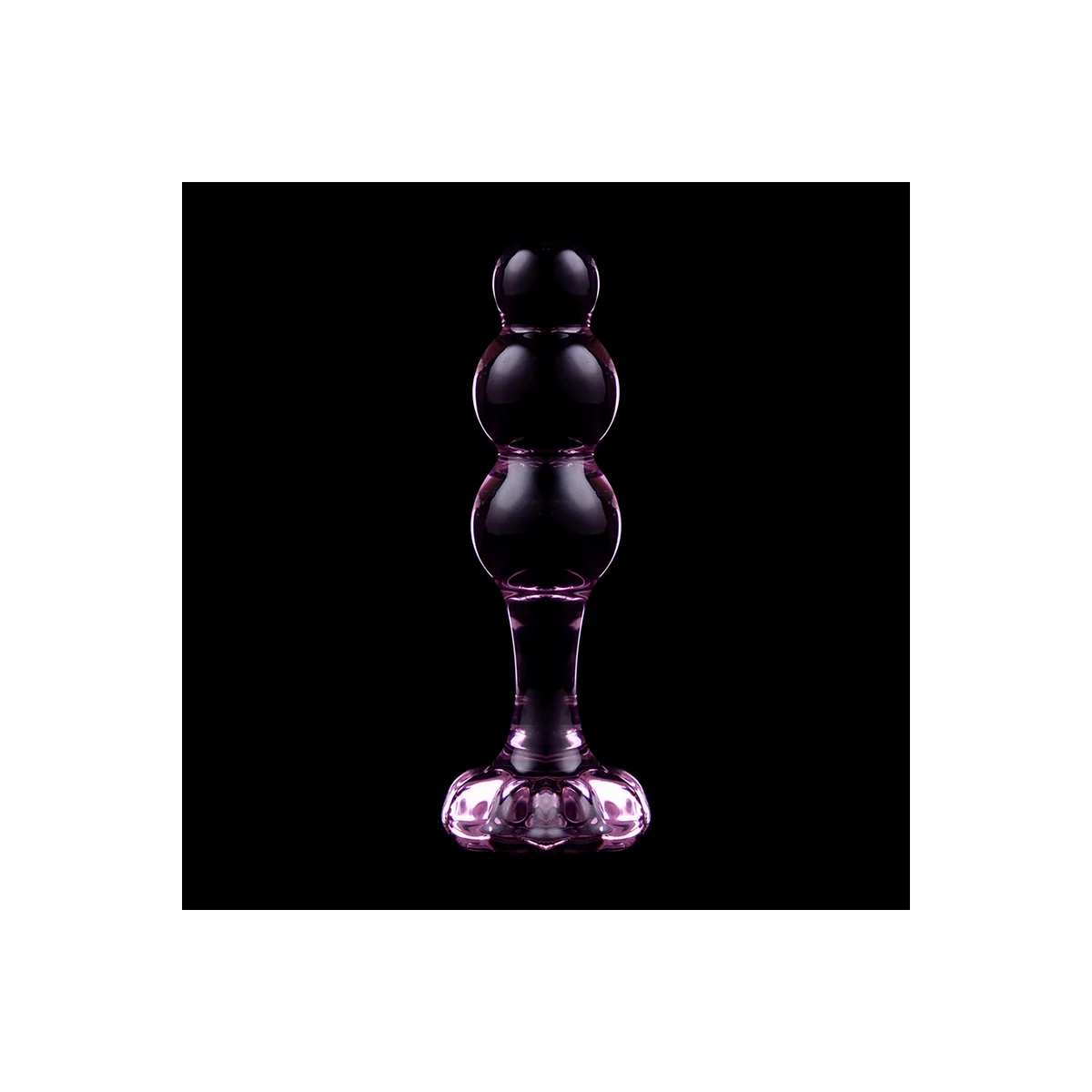 Modell 1 Analplug Borosilikatglas Rosa 10,5 cm -O- 3 cm von Nebula Series By Ibiza | Fesselliebe.de