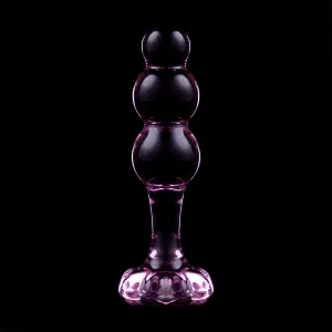 Modell 1 Analplug Borosilikatglas Rosa 10,5 cm -O- 3 cm von Nebula Series By Ibiza