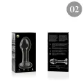 Modell 2 Analplug Borosilikatglas Klar 11 cm -O- 3,5 cm von Nebula Series By Ibiza