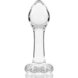 Modell 2 Analplug Borosilikatglas Klar 11 cm -O- 3,5 cm von Nebula Series By Ibiza | Fesselliebe.de