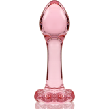 Modell 2 Analplug Borosilikatglas Rosa 11 cm -O- 3,5 cm von Nebula Series By Ibiza | Fesselliebe.de