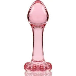 Modell 2 Analplug Borosilikatglas Rosa 11 cm -O- 3,5 cm von Nebula Series By Ibiza