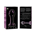 Modell 2 Analplug Borosilikatglas Rosa 11 cm -O- 3,5 cm von Nebula Series By Ibiza