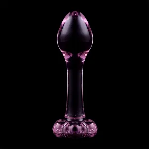 Modell 2 Analplug Borosilikatglas Rosa 11 cm -O- 3,5 cm von Nebula Series By Ibiza