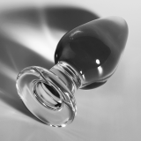 Modell 3 Analplug Borosilikatglas Transparent 11 cm -O- 5 cm von Nebula Series By Ibiza | Fesselliebe.de