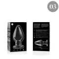 Modell 3 Analplug Borosilikatglas Transparent 11 cm -O- 5 cm von Nebula Series By Ibiza