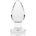 Modell 3 Analplug Borosilikatglas Transparent 11 cm -O- 5 cm von Nebula Series By Ibiza