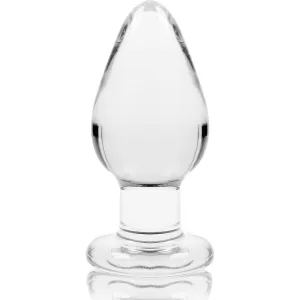 Modell 3 Analplug Borosilikatglas Transparent 11 cm -O- 5 cm von Nebula Series By Ibiza