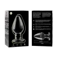 Modell 3 Analplug Borosilikatglas Transparent 11 cm -O- 5 cm von Nebula Series By Ibiza