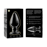 Modell 3 Analplug Borosilikatglas Transparent 11 cm -O- 5 cm von Nebula Series By Ibiza | Fesselliebe.de