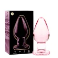 Modell 3 Analplug Borosilikatglas Rosa 11 cm -O- 5 cm von Nebula Series By Ibiza