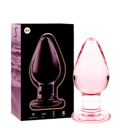 Modell 3 Analplug Borosilikatglas Rosa 11 cm -O- 5 cm von Nebula Series By Ibiza | Fesselliebe.de