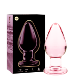 Modell 3 Analplug Borosilikatglas Rosa 11 cm -O- 5 cm von Nebula Series By Ibiza | Fesselliebe.de