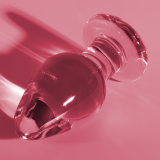 Modell 3 Analplug Borosilikatglas Rosa 11 cm -O- 5 cm von Nebula Series By Ibiza | Fesselliebe.de