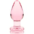 Modell 3 Analplug Borosilikatglas Rosa 11 cm -O- 5 cm von Nebula Series By Ibiza