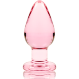 Modell 3 Analplug Borosilikatglas Rosa 11 cm -O- 5 cm von Nebula Series By Ibiza | Fesselliebe.de