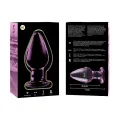 Modell 3 Analplug Borosilikatglas Rosa 11 cm -O- 5 cm von Nebula Series By Ibiza