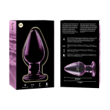 Modell 3 Analplug Borosilikatglas Rosa 11 cm -O- 5 cm von Nebula Series By Ibiza | Fesselliebe.de