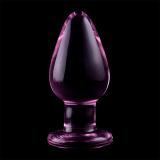 Modell 3 Analplug Borosilikatglas Rosa 11 cm -O- 5 cm von Nebula Series By Ibiza | Fesselliebe.de