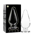 Modell 4 Analplug Borosilikatglas Klar 11 cm -O- 5 cm von Nebula Series By Ibiza