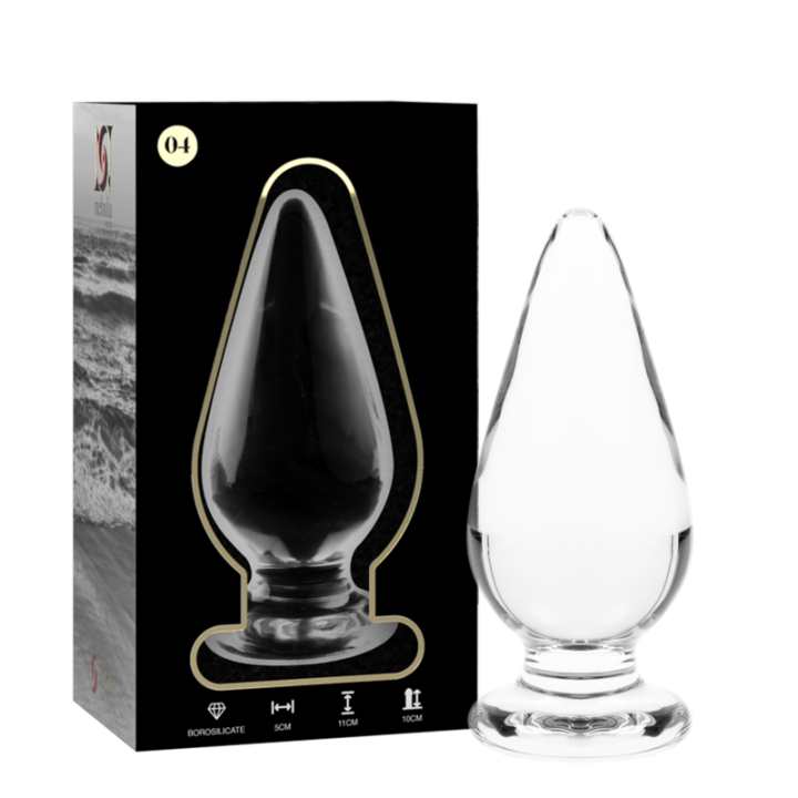 Modell 4 Analplug Borosilikatglas Klar 11 cm -O- 5 cm von Nebula Series By Ibiza | Fesselliebe.de