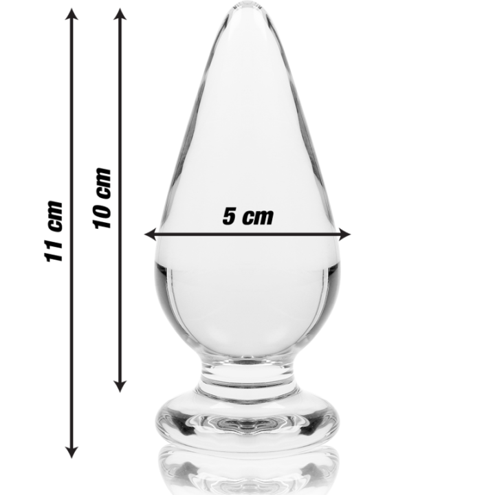 Modell 4 Analplug Borosilikatglas Klar 11 cm -O- 5 cm von Nebula Series By Ibiza | Fesselliebe.de