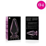 Modell 4 Analplug Borosilikatglas Rosa 11 cm -O- 5 cm von Nebula Series By Ibiza | Fesselliebe.de