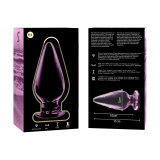 Modell 4 Analplug Borosilikatglas Rosa 11 cm -O- 5 cm von Nebula Series By Ibiza | Fesselliebe.de