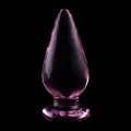 Modell 4 Analplug Borosilikatglas Rosa 11 cm -O- 5 cm von Nebula Series By Ibiza