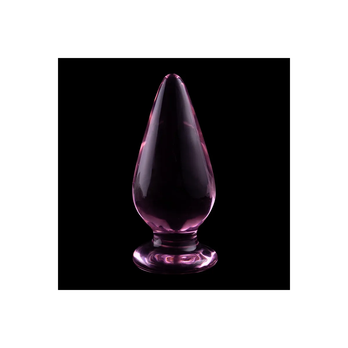 Modell 4 Analplug Borosilikatglas Rosa 11 cm -O- 5 cm von Nebula Series By Ibiza | Fesselliebe.de